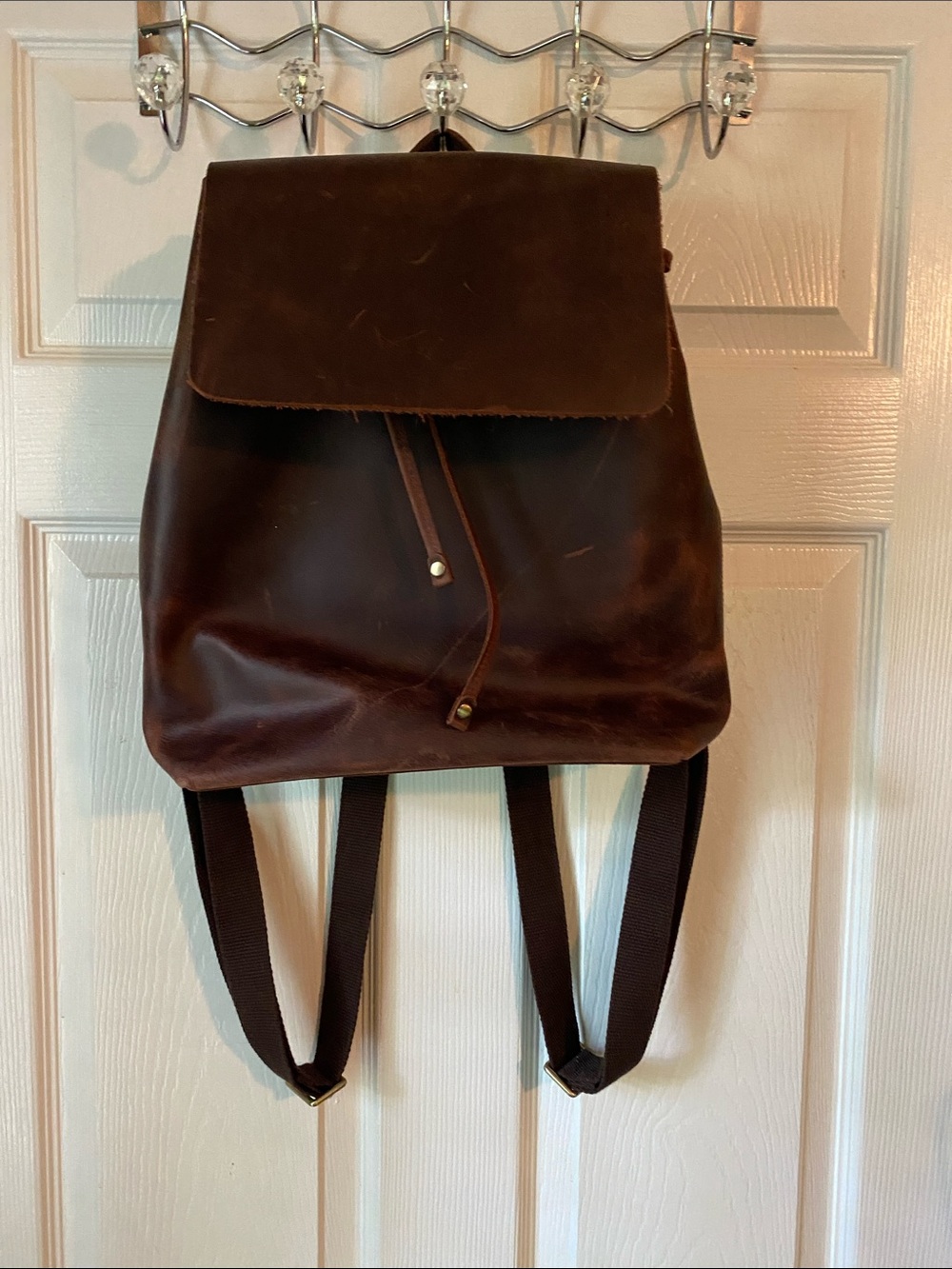 Vintage SZone Brown LeatherBackpack